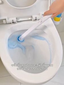 🧽แปรงขัดห้องน้ำ🧽แปรงขัดห้องน้ำใช้แล้วทิ้ง ที่ขัดห้องน้ำ ลดกลิ่นสิ่งสกปรก แปรงขัดส้วม พร้อมแผ่นน้ำยาในตัว แปรงล้างห้องน้ำ