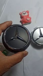 Logo xe Mercedes AMG Chụp mâm xe Mercedes AMG Logo dùng cho Lazang xe Mercedes. (Loại 75mm) 2 màu bạc và đen.