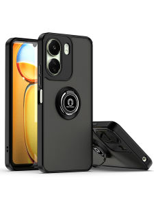 Redmi 13C 4G Silicone Phone Case with Magnetic Ring Stand Anti-Fall Protection for Xiaomi Poco C65 Cartoon Design Hard K60 Supreme Version 12R Couple Holder