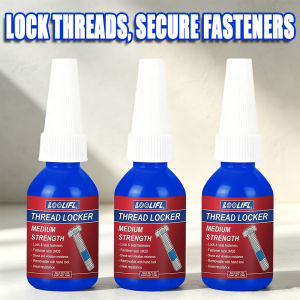 Medium Strength Blue Threadlocker Loolifl Removable Screw Lock Glue Anti Vibration Seal Thread Adhesive for Auto & Machinery Repair