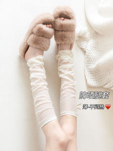 Ultra-Thin Knee-High Womens Leggings Summer Sun Protection White Y2K Sock Covers Grey Thin Cotton Leggings for Women