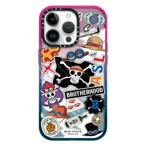 《KIKI》CASE.TIFY cotton candy Glitter Phone case for iphone 14 14pro 14promax 13 13pro 13promax ONE PIECE Series doodle Shock-proof air cushion phone case simple style 12 12pro 12promax 11 2023 New Design HD transparent Phone case man