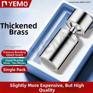YEMO | Copper Universal Kitchen Faucet Extension Splash Guard Nozzle Pressure Booster Showerhead Rotatable