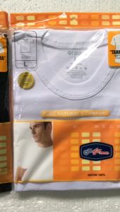1 Pcs T-Shirt Kaos Oblong Dalam Pria Dewasa Polos Lengan Pendek Premium Merk GT Man Ukuran M L XL