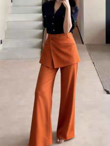 MANMI | Slimming Versatile Wide Leg Pants Orange