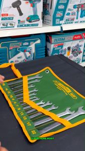 Jadever ประแจแหวนข้างปากตาย ประแจปากตาย ประแจแหวน ในซองผ้า รุ่น JDSP1M12 JDSP1M14 JDDS2M10 JDFS5M10 ( Spanner Set ) ชุดประแจ