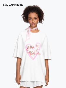 ANN ANDELMAN | Graffiti Love Print Short Sleeve Loose T-Shirt