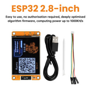 diymore | ESP32 2.8-inch OLED Display Development Board ESP32-2432S028 Development Module For Hashrate Calculation Type C Interface