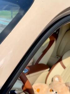 Set Tựa Eo Gối Cổ Trên Xe Ô Tô Gấu Và Thỏ Đeo Nơ Dễ Thương Cao Cấp - New 2024