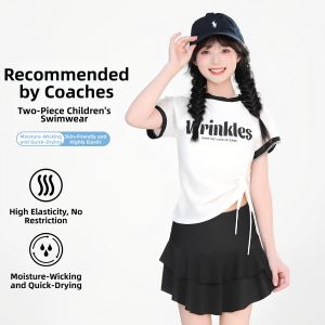 HUAZINIAO | Sun Protection Separate Skirt Swimwear with Chest Pad