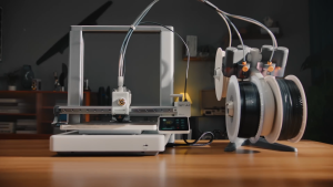 Bambu Lab A1 3D Printer Support Multi-Color 3D Printing High Speed & Precision Full-Auto Calibration & Active Flow Rate Compensation