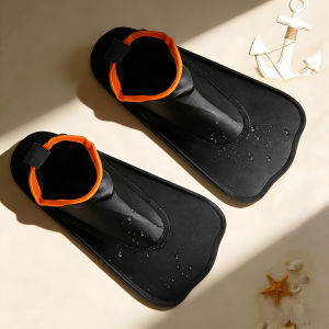 Snorkeling Fins Swim Flippers Short Diving Frog Shoes Duck Webs High-Stretch Lightweight PC Travel Size Adult Kid Teenager