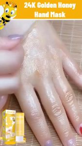 Eelhoe 24K Gold Honey Hand Wax 30ml Anti-Aging Hand Skin Cream Exfoliating Nourish Moisturizing Hand  Madu Masker Peel Off Peeling Hand Wax