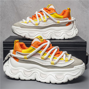CONGLINSHIZI | Trendy Breathable Thick Sole Height Increasing Sneakers