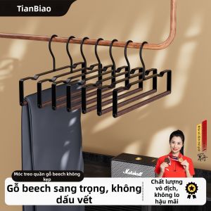 TIANBIAO | Giá Treo Quần Gỗ Phong Cách Bắc Âu Sang Trọng