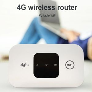 ♥ SFREE Shipping ♥ H5577 4G Pocket WiFi Router Wide Coverage 4G Wireless Router Small Portable Unlocked Mobile Hotspot 150Mbps 2100mAh with SIM Card Slot