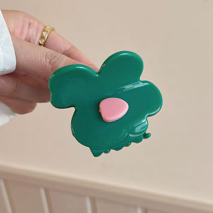 Original Design Dopaamine Flower High Ponytail Hair Clip Womens New 2025 Back of Head Shark Clip Fashionable Hair Accessories