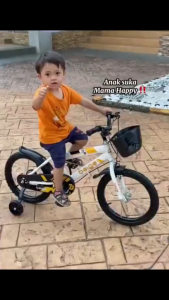 Bicycle Baby Pedaling Bicycle Road Bike With Training Wheels 12 /16 inch Outdoor Sturdy durable basikal budak儿童自行车