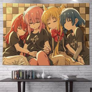VIKAMA Japanese Cartoon Anime Tapestry Living Room Bedroom Esports Room Wall Decoration Wall Hanging Home Decoration