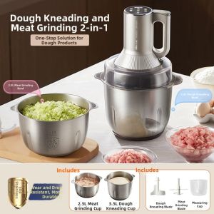 「China Plug」Bear | Automatic Multi-Function Meat Grinder and Dough Mixer Large Capacity Home Use