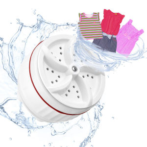 Ultrasonic Turbo Washer Mini Washing Machines with Suction Cups Travel Home Portable Washing Machine