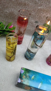 local deliver 3 days Teabelle 8.5x3cm mini Ocean Theme Glass Bottles Smokeless Jelly Wax Wedding Gel Candles jelly candle for wedding with design scented candles and Halloween honors loved ones