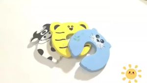1/2pcs Baby Safety EVA Door Stopper Anti-Pinch Finger Guard Cute Animal Design Child Lock Protector for Furniture Newborn Care