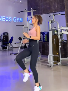 EDM 【Free Shipping】Womens High Waist Yoga Leggings Fitness Jogger Pants Workout Outfit Exercise Clothes Shaper Pants for Slimming Abdomen and Skinning S-4XL