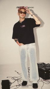 Denimitup records x Roycdc - Black star - Baju Kaos
