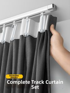 WEILAISHI | Sun Blocking Short Curtains For Balcony and Bay Window Set