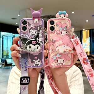 New Cute Monster Kuroko Phone Case for Honor 80 70 60 50 30 20 10 SE Mobile Phone Protective Cover with Strap Couple Style