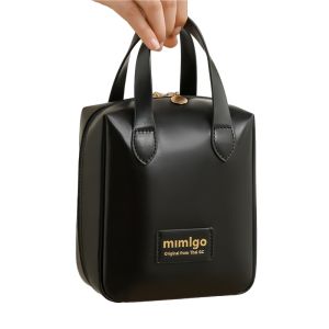 Stay Organized in Style with Portable Waterproof Cosmetic Bag in Ins Style Shell PU Leather B06