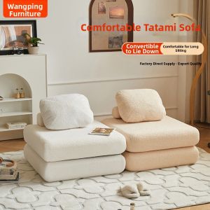 MLZH | Lazy Small Living Space Sofa For Single Person Sleeping & Lounging Cube Shaped