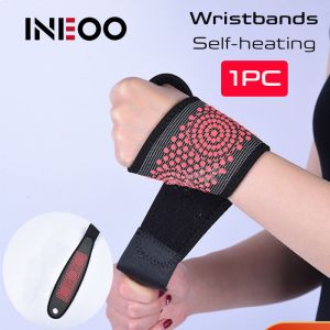 INEOO 1PCS Magnetic Self-Heating Wristband Wrist Support Brace Wrap Heated Hand Warmer Pain Relief