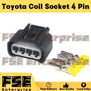 4 Pin Toyota Vios Camry Estima Altis Avanza Harrier Innova Hilux Ignition Plug Coil Socket Connector