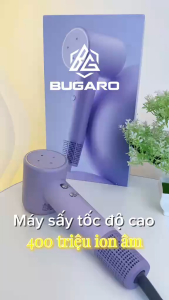 Máy sấy tóc ion âm tốc độ cao Bugaro BUG-06 công suất 1600w động cơ không chổi than sấy tóc nhanh khô giữ độ ẩm mềm mịn giúp tóc bóng khỏe