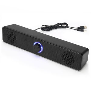 Home Desktop Wired Tower Computer Speakers with Clear Sound and Bass Enhancement for PC Gaming and Office Use