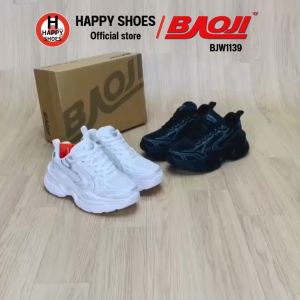 [🥇บาโอจิแท้100%🔢ไซส์37-41🆓ฟรี...ถุงเท้า 1 คู่] BAOJI รุ่น BJW1139 รองเท้าผ้าใบหญิง รองเท้ากีฬาหญิง รองเท้าวิ่งหญิง สวย นุ่มเบา สบายเท้า