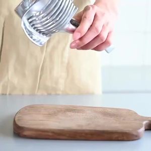 Stainless Steel Kitchen Handheld Orange Lemon Slicer Tomato Cutting Clip Fruit Slicer Onion Slicer Kitchen Cutter Accessorie