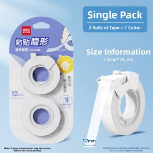deli | Invisible Correction Tape 2 PCS