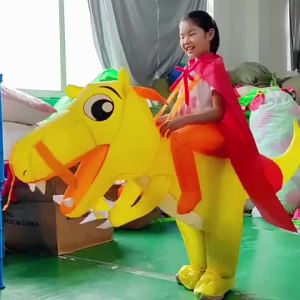 Halloween Dinosaur Mount Riding Funny Role-Playing Children Play Pikachu Xlongren Dragon Inflatable Clothing