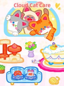 XINBAI | Quiet 3D Cat-Themed Craft Gift Stickers Included