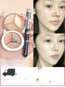 Novo Siêu Ba Màu Che Khuyết Điểm Bảng Trang Điểm Chuyên Nghiệp Nghệ Sĩ Ủng Hộ Truyền Thống Trung Quốc Thương Hiệu Mặt Điểm Che Phủ Dưới Mắt Túi Quầng Thâm Che Khuyết Điểm