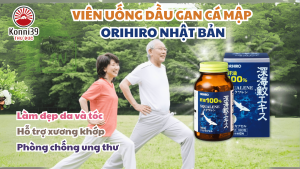 (HỘP NHỎ 180 VIÊN) VIÊN UỐNG SỤN VI CÁ MẬP ORIHIRO NHẬT BẢN