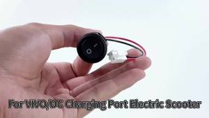 Công Tắc Bật/tắt Tròn 2 Chân 20mm Có Dây Nút Nhấn Mini SPST Cho Phụ Kiện Xe Tay Ga Điện VIVO