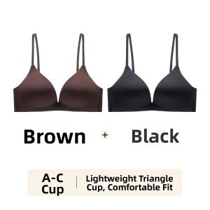 COSMO LADY | Satin French Triangle Small Bust Gathering Light Summer Bra