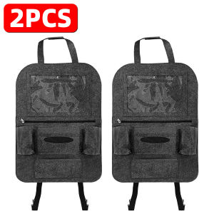 PINMOAP Car Seat Storage Bag Felt Material Storage Bag Large Storage Capacity Car Rear Seat Storage Items Car Interior Supplies