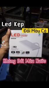Jenca D15 RGB - Đèn Kẹp Mini RGB Đỏ Cá Không Đỏ Nước Cá Lóc Tép Thuỷ Sinh