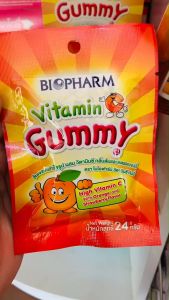 Biopharm Gummy กัมมี่วิตามิน วุ้นเจลาตินสำเร็จรูป ผสมวิตามินซี/วิตามินรวม/Fish oil แบบซอง (1ซอง) สินค้าขายดี พร้อมส่ง