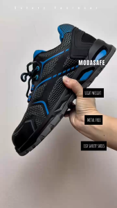 Modasafe M-2531Anti-static Low Cut 4.5" Laces-Up Safety Shoes (Sirim&Dosh)| Kasut Safety | Safety Sneakers (ESD)